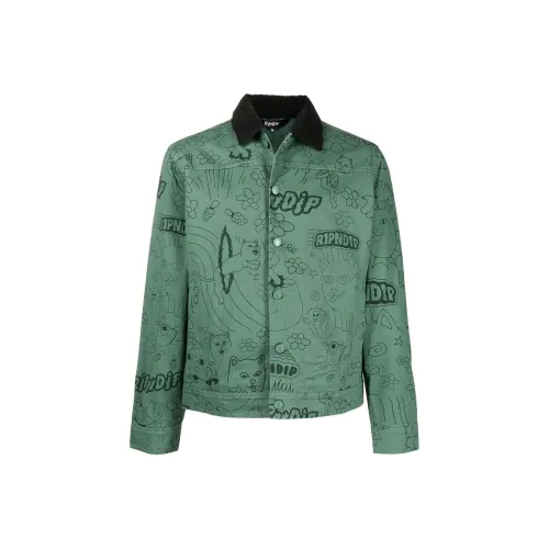 RIPNDIP совместный бренд Зеленый Мужской Куртки