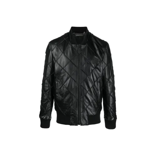 PHILIPP PLEIN Мужские черные куртки