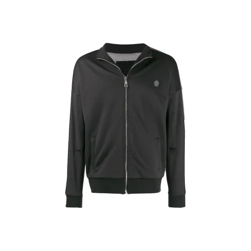 PHILIPP PLEIN Мужские черные куртки