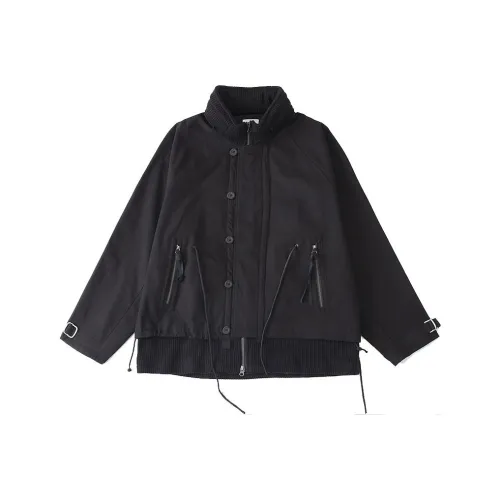 DECESOLO Мужские черные куртки