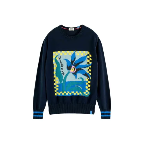 Scotch Soda Трикотаж Мужской Темно-синий