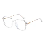 Прозрачная рамка с синими линзами.