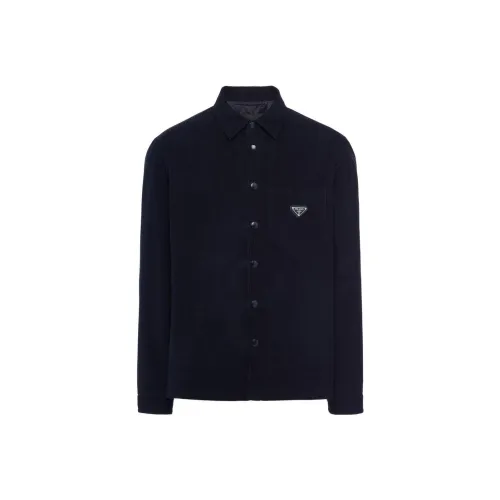 PRADA FW22 Куртка Мужская Темно-синяя