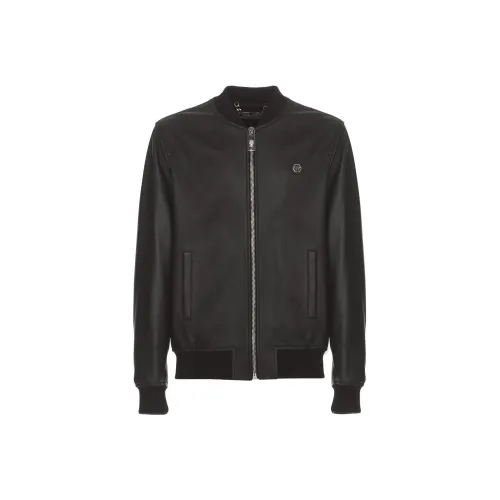 PHILIPP PLEIN Мужские черные куртки