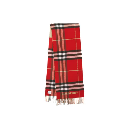 Burberry Кашемир Вязаные Шарфы Красный Женские