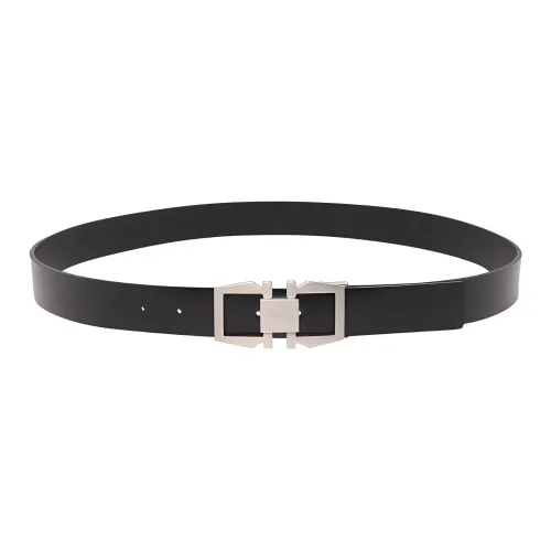 Ferragamo Ремни из коровьей кожи Мужской Черный Ширина 3 см