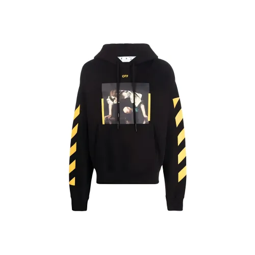 Off Белый FW22 Черный Мужские Толстовки