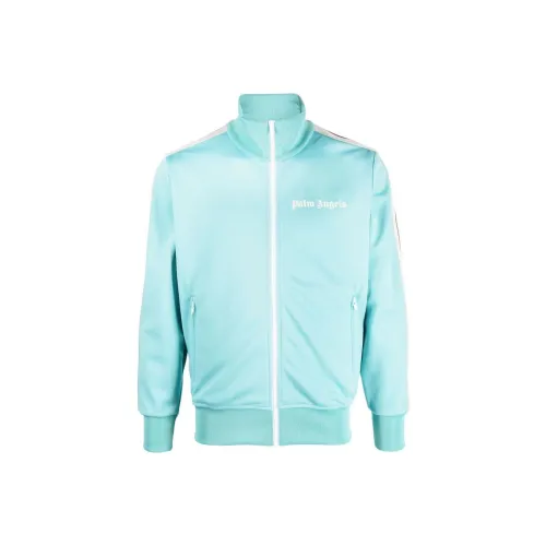 PALM ANGELS Светло-синие мужские куртки