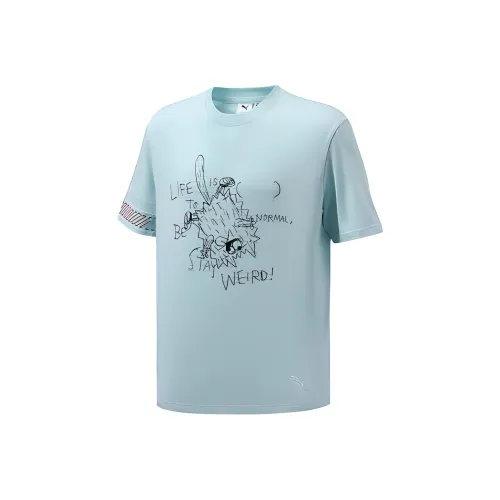 PUMA Blue Men's T-Shirts PUMA Синий Мужские Футболки