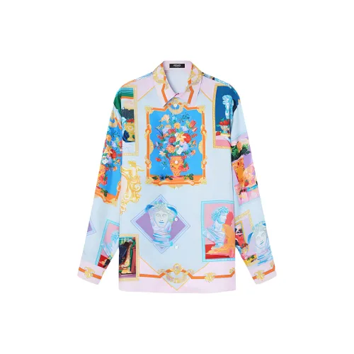 VERSACE SS25 Рубашка Мужская Многоцветная