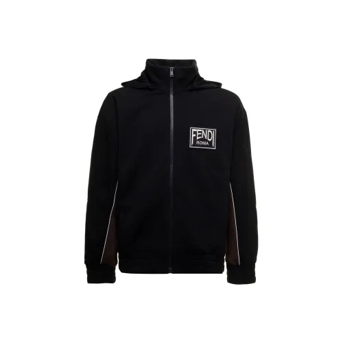 FENDI SS22 Куртки и Пальто Мужской Черный