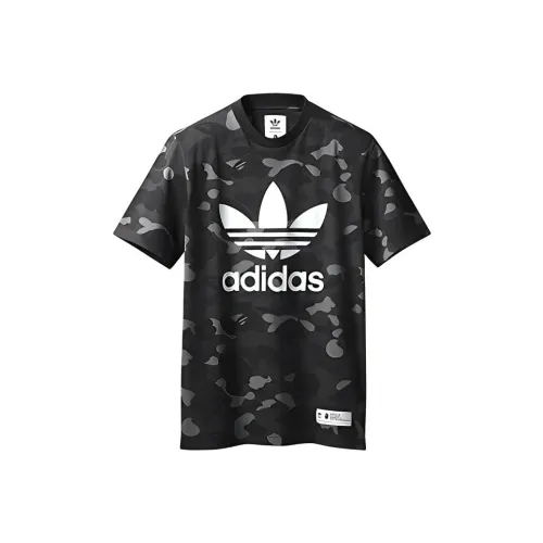 Adidas Originals BAPE совместная мужская футболка