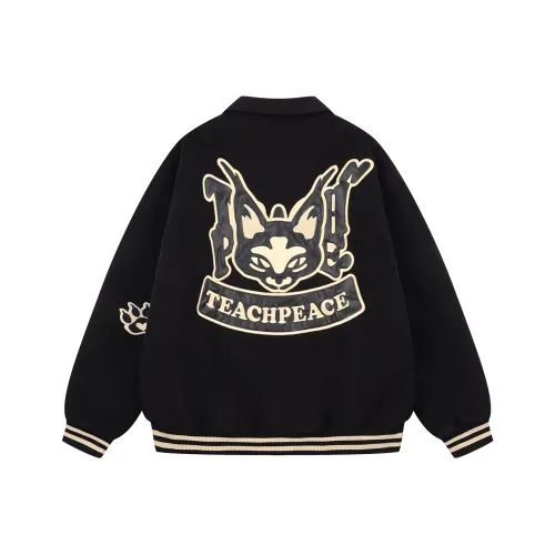 Teach Peace Свободный крой Куртка Унисекс Черный