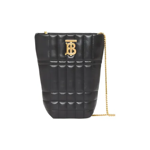 Burberry Lola Bag Sheepskin Bucket Bags Crossbody Bag Shoulder Bag Women's Black