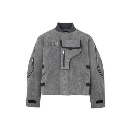 ATELIER BLEU Loose Fit Утолщенный Pilot Jacket Unisex Gray