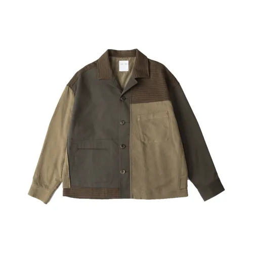 DECESOLO Мужская куртка "Желтый цвет опавших листьев"