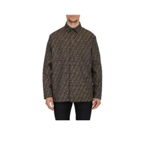 Fendi Коричневые Мужские Куртки