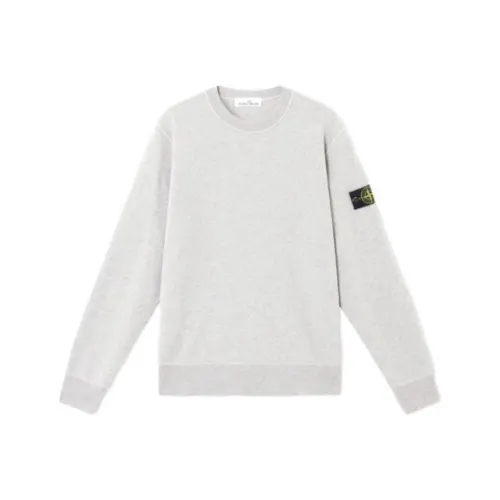 STONE ISLAND Серый Мужской Свитшот
