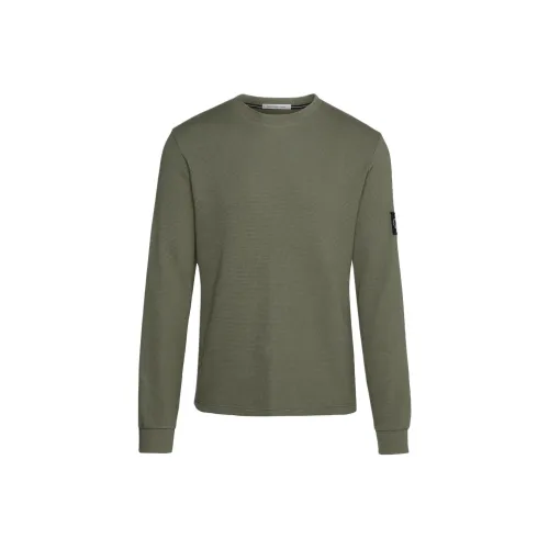 Calvin Klein T-Shirt Мужской Темно-оливковый Европейская версия