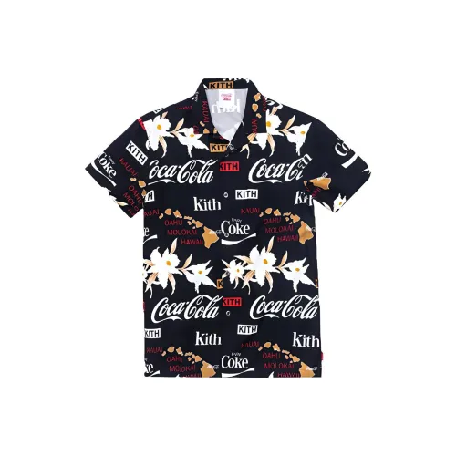 KITH x Coca Cola Surf CAMP Ожерелье-чокер Рубашка Унисекс Черный