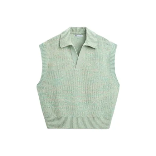 ZARA Майка Мужская Светло-Синяя Зеленая