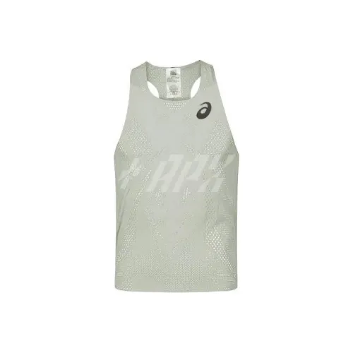 Asics Бег Майка Мужская Светло-Желтая