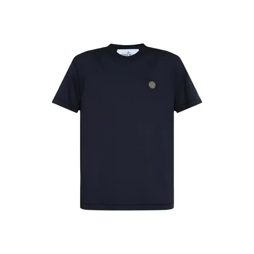 Stone Island Мужская футболка морского синего цвета