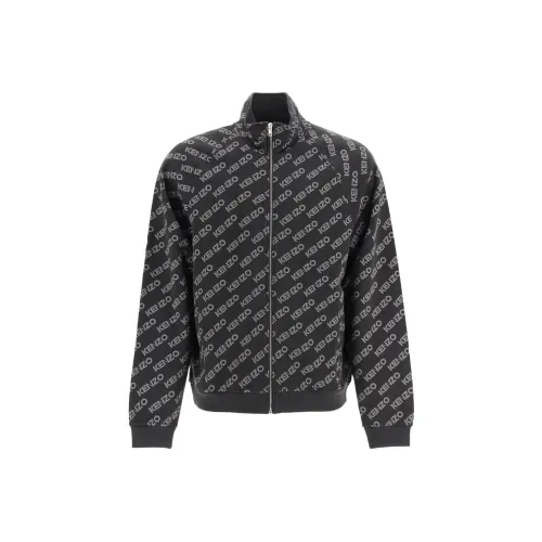 KENZO Letter Logo Черные Мужские Куртки