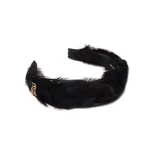 MIU MIU Тканевые ободки для волос Женские Черный