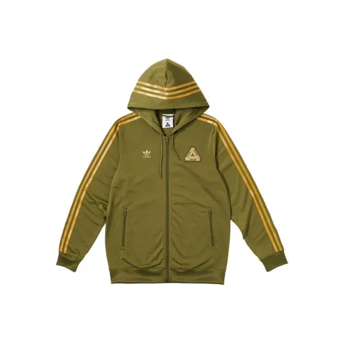PALACE x adidas Originals Коричнево-зеленая унисекс куртка