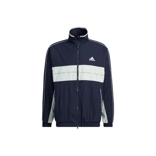 Adidas Темно-синие унисекс куртки