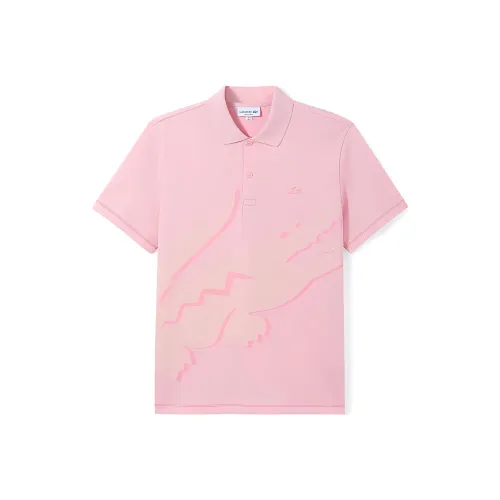 LACOSTE Collaboration Мужская Поло Розовая