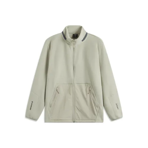 Кардиган с воротником-стойкой застежкой-молнией флисовый теплый худи унисекс серый цвет