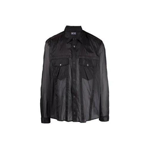 DIESEL Мужские черные куртки
