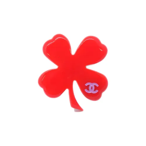 CHANEL Акриловые броши женские красный