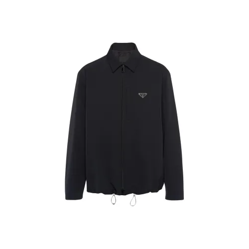 PRADA Мужские черные куртки