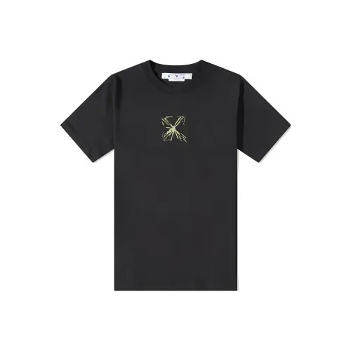 Off Белый Черный Мужские T-рубашки