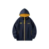 Темно-синий и желтый