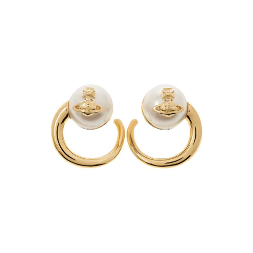 Vivienne Westwood Brass Earrings Женские Золото Белый