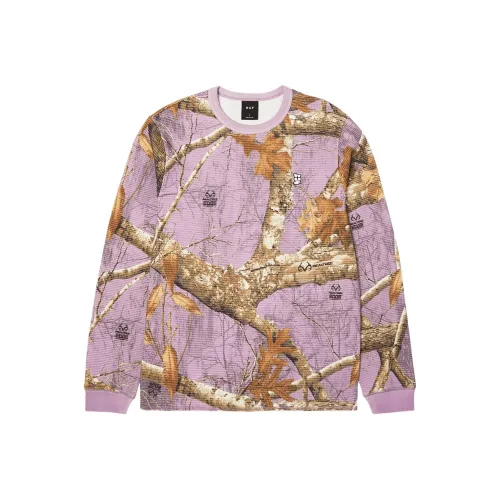 HUF REALTREE Co Бренд Фиолетовый Сиреневый Унисекс Свитшоты
