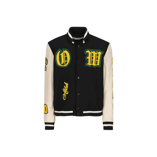 Off Белый Черный Мужские Куртки