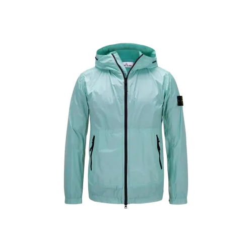 Stone Island Небесно-голубой Мужской Куртки