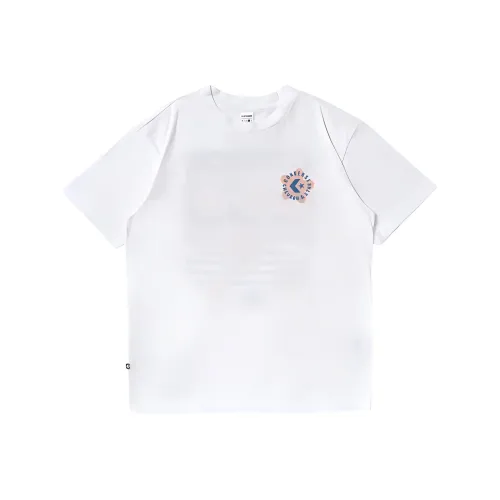 Конверс Tee CV Цветочный дизайн GRAHPIC T Рубашка Мужская Белая