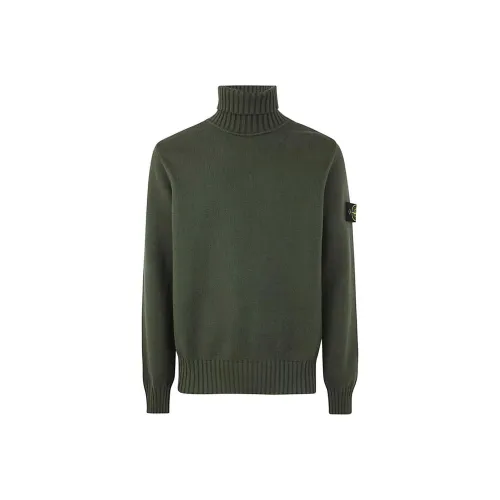 Stone Island Зеленый Мужской Трикотаж