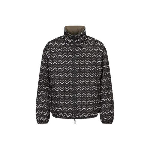 EMPORIO ARMANI SS23 Куртки и Пальто Мужской Черный