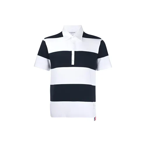 THOM BROWNE Мужская черная поло