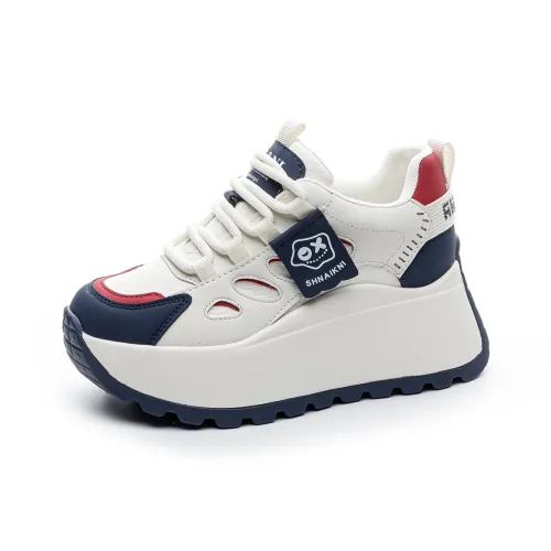 CHOVO Износостойкий Дышащий Легкий Увеличивающий Высоту Низкий Топ Кроссовки с Толстой Подошвой Женские