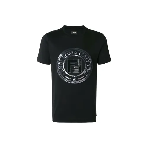 Fendi Черные Мужские T-Рубашки