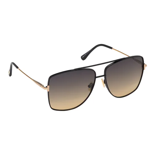 TOM FORD Металл Aviator Солнцезащитные очки Женские Черный
