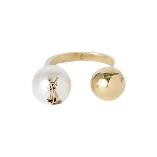 SAINT LAURENT Стекло Кольца Женские Золото